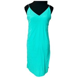 Wilfred Free Women's Dress, V Neck, Adjustable Straps, Size Small, Teal